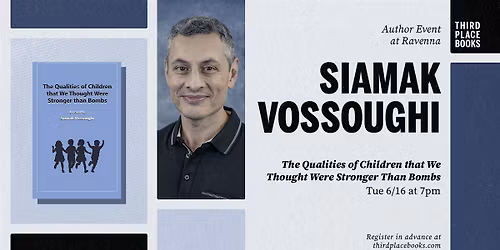 Siamak Vossoughi on Childhood at a Time of War event poster